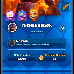  XP 57 | 41 MAX CARD | 19 EVO | 10K Trophies | 121/121 Cards | 103 Emotes | 200 Gems   Android & iOS |  INSTANT DEAL - Image 2