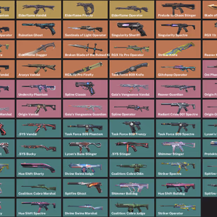 NA - LVL 86 - Unranked - 86 skins - 10 KNIVES( 108,975 VP ) Blade of Chaos, Elderflame Collection, Broken Blade of the  - Image 3