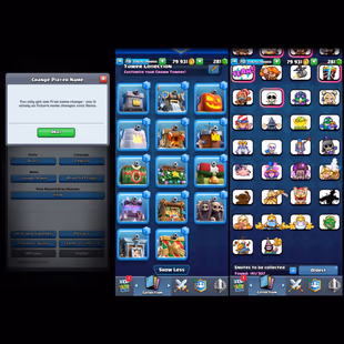 LVL-70!🔱KT-15!!🔥21x EVOS[ 3x HEROES]! 7x RARE EMOTES[ GOBLIN KISSING TROPHY]! 141x EMOTES! 108x CARDS LVL14!! NC FREE! - Image 4