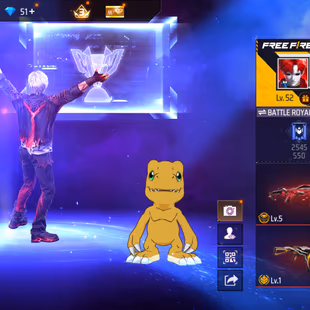 EP287|Lv52|9Title|60Char|AgumonPet|59Costume(2SpecialEffect)|13Emote|100Weapon(5Evo+22Mythic)|26Vehicle|BrassKnuckles-Fi - Image 1