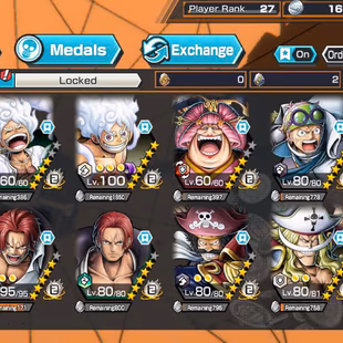 BR669-IOS+Android-10 Ex(Gear 5 v2+Garp+Shank v4+Roger v2+Akainu+White Beard+Big Mom)+Good Medal+Support 144+Jimbei v2 - Image 1