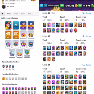 Gems 14676💎Level 75💎Level 16 Card 20x | Elite 45x | Max Card 105x | KT-16 [Trophy 12000] | Ultimate Champions  - Image 2