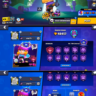 🔥PREMIUM 48K TROPHY🔥 36X MAX BRAWLER | 30X HYPERCHARGE | 244 SKINS | 85X RARE SKINS | CHECK PHOTOS | INSTANT DELIVERY  - Image 2