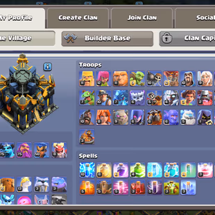 🔥TH 17 ALMOST MAX🔥XP 219-[ 4 EPIC EQUIPMENT MAX GG 20 FA 20-HERO 100-100-75-50-WAR ARENA-NC YES-WALLS DEFENSE MAX - Image 3