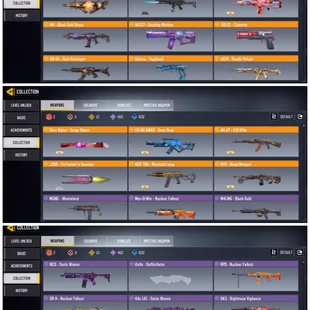 169 CP | 3 MYTHIC GUN ( 2 MAX ) 12 LEGENDARY GUN | 1 LEGENDARY SOLDIER | 2 LEGENDARY VEHICLE | 462 EPIC GUN  - Image 4