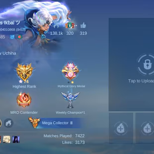 BIG DISCOUNT || MEGA -3 || LEVEL- 85 || LEGEND-2 || GRAND -21 || EXQUISITE-16|| HEROS-131|| SKIN-564|| ALL MAX EMBLEM || - Image 8