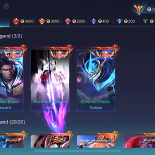 BIG DISCOUNT || MEGA -2 || GUSION FULL SET||  LEGEND-3 || GRAND-20 || EXQUISITE -21 || SKINS 555 || HEROS 131 || ALL MAX - Image 4