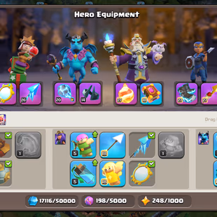 💥 DEFENCE MAX-6 EPICS MAX[SB-MM-FA-FB-EB-RS-ALL MAX]MAX HEROES[71-74-80-26(WARDEN MAX💥80)]-STRONG TROOPS-BEST DEAL - Image 8