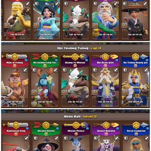 TH18 Max Full 🔴 5 Full Set ( 4 Cosmic Skins ) 🔴 38 Skins - 13 Scenries - BH10 Max - Heros Max - Dream Account - C475 - Image 4
