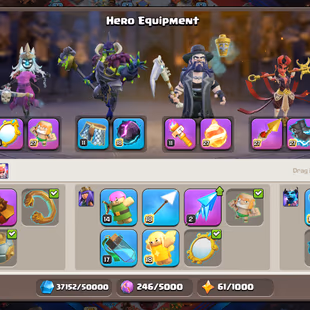 Th18 Almost max [Ww-Werden Skin-Ww Secnry] | Hero-105-98-80-51 | Equipment-11-Epic Almost Max | XP-232 | Defence Wall Al - Image 5