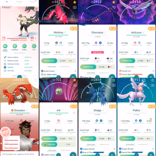 1930 Level 70 Eternatus Galarian Articuno Galarian Moltres Shiny Mega Rayquaza Shiny shadow beldum Shiny Genesect  - Image 1