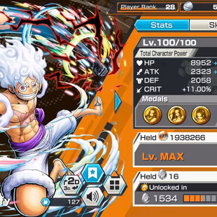 BR670-IOS+Android-Kizaru Full Boost+6 Ex(Gear 5 v2+Zoro+Akainu)+Good Medal-Support 162+Koby Max+S-Hawk Max+Sanji Max - Image 7