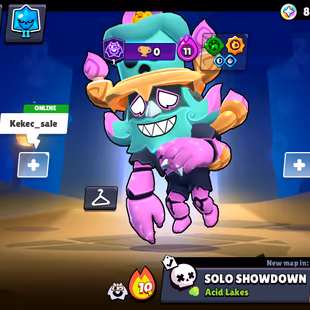 Can change iD | 70K Trophies | 100 Brawler | 55 Maxed | 70 Hypercharged | 355 Skins | 45 Nicknames | More... - Image 1