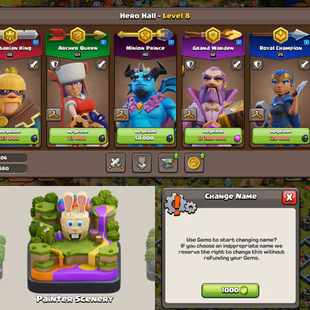 ❗PAINTER SCENERY❗TH 14 MAX! EB [MAX] - GG-SB-RS [20]! 6X EPIC EQUIPMENT! DEFENCE MAX! NC AVAILBLE! 5 BUILDER! - Image 5