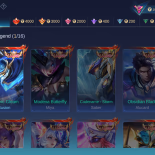 Exalted Collector 4 - Legend Gusion : Cosmic Gleam - 131 / 131 Heros - Max Emblem - Mythic Immortal 101 - Highest - C465 - Image 7