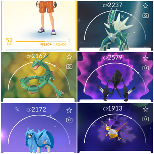 Lvl 52 [Rayquaza & Necrozma] | 53 Legendary | Giratina | Zacian | Zamazenta | Dialga | Palkia | Latias | Instinct | 282 - Image 2