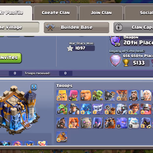 ALL HELPER MAX | TH18 CLOSE MAX TYPE | HERO-105-105-70-80-55 | SB-MAX!AF-MAX!EB-MAX!CLOSE MAX HUGE EQUIP | 212-XP | BH  - Image 3