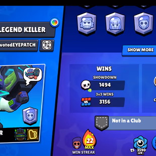 🔥30355 TROPHY🔥76 SKIN (FANGUARD MYTHIC) | 2 BUFFY (BO  MORTIS) | 20 MAX  |  8  HYPER  | NC-FREE  |  78 BRAWL |  P11 - Image 4