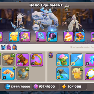 🔥EPIC SB-AF-FB-RS-EB MAX🔥XP 243!TH 18 ALMOST MAX!HEROS:105-105-95-80-55!MAX WALLS!DEFENCE MAX!3 SKINS FULL SET!BEST DE - Image 6