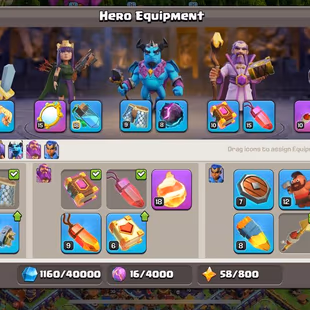 PREMIUM TH-15 [ALL EPIC EQUIPMENTS] | HERO 70-79-61-55-30 | XP-195 | DARK-BLUE WALL | HIGH DEFENCE | NC-FREE | - Image 5