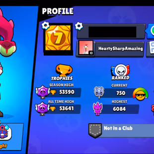 9 TITLES | 289 SKINS | 53.600 TROPHY | 97 BRAWLERS | 27 HYPERCHARGED | 29 MAXED BRAWLERS | 6 BUFFIES - Image 5