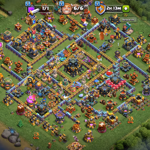 🔥[ TH-17 NEAR MAX ]🔥5 EPIC MAX: SB-AF-FB-RS-EB [MAX] | GG [23] || HEROS: 95-96-51-75-50 || LVL 15-16 WALLS || - Image 1