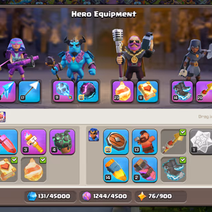 🌲 [ TH-15 MAX - NEWLY TH-16 ]🌲 8'000 GEMS || FB [23] | GG-RS [20] || HEROS: 90-90-70-65-40 | MAX DEF - TROOPS - WALLS - Image 7