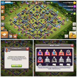 TH14 Near Max : XP 156 | 4 Epic Equipments : 190 Starry Ores | Heroes: BK71 : AQ71 : MP43 : GW50 : RC20 |  - Image 1