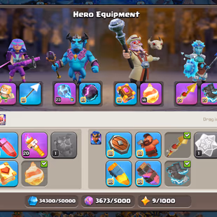 🌟CHEAPEST OFFER | TH-18 5X HEROES MAXED 🌟NEW HERO 8 | DEFENCE MAX | VERY SOLID EQUIPMENT  | 416 CWL MEDALS | BEST DEAL - Image 6