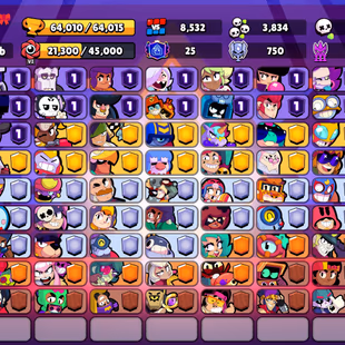 KING LOU | WORLD CHAMPIONSHIP MAX | 323 SKINS | 64.000 TROPHY | 99 BRAWLERS | 31 HYPERCHARGED | 56 MAXED BRAWLERS - Image 4