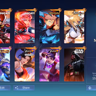[IOS/ANDROID] CEL LVL 133 | 132 HEROES | 520 SKINS | MEGA 3 | HEAVY COLLAB | 2 LEGEND SABER JOHNSON - 5 RARE COLLECTOR  - Image 3