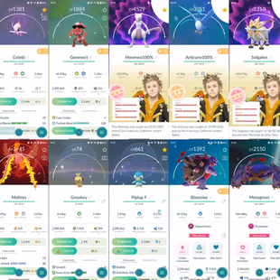 [G364] LEVEL 73 STACKED ACCOUNT I ARMOUR MEWTWO LUCKY I 2016 CREATED ACCOUNT I 708 SHINY I 437 LEGENDARY I NAME CHANGE A - Image 3