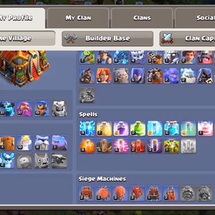 🚀TH16 SEMI MAX🚀HEROS LVL 58-70-37-37-15 | 9 HEROS SKIKS | 389 CWL MEDALS | EPIC EQUIPMENT | - Image 4