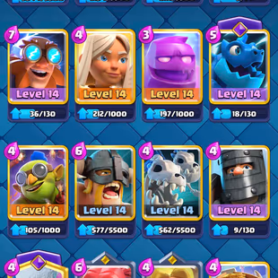 🔥[ LVL: 72 || 17X LEVEL 16 CARDS ]🔥 59X TOTAL MAX || 7X ELITE - 35X LVL 14 [MAX] || 183X EMOJIS || 7300 GEMS || RARE - Image 7