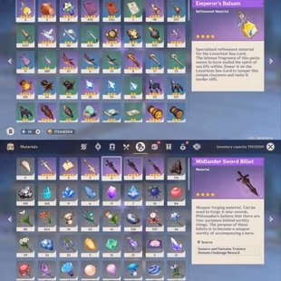 All Platform - EU - AR58 - 55 Character 21 5'Star - 7 Weapon 5'Star - Ayaka - Ayato - Itto - Yae Miko - Zhongli - Code12 - Image 4