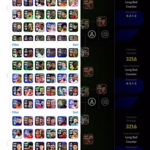 BigTime messi-110|Mbappe-106|Bale-105|BigTime Salah|Christian Panucci|Chiellini|Xabi|Strength-3216|Fully Meta squad| - Image 4