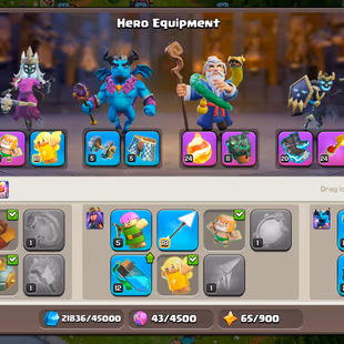 🌟BEST OFFEE TH 15🌟WALL DEF MAX | HEROES:73-85-53-62-37 | [SB 23] [FB 24] [RS 24] [EB 20] | 6 BUILDER | GOOD HERO SKINS - Image 6