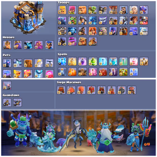 RARE 🔴 TH18 Max Fully 🔥 34/34 Equipments Max All  - DRAGON SET - Clash Of Dragons - Army Max - Pets Max - Defence Max  - Image 4