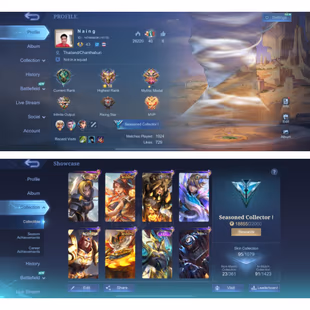 MOONTON | LV 73 🔥CC NATA - LB TIGREAL - DT KIMMY & MASHA - BLAZING ESME - SUMMER FARAMIS💖 HERO 68 | SKIN 94 | BP 43K - Image 1