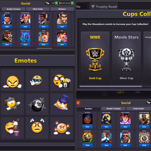 24.8B COINS YOME ACCOUNT | Level 215 | 3 Max Cues | 1.8K Cash | 19 Golden Shots | Fresh Account - Image 3
