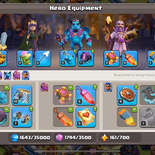🇺🇸CLOSE MAX TH13 ACCOUNT 🇻🇮 XP165 HEROES 51-55-49-50-20 FREE NAME CHANGE 5 BUILDER GOOD HERO EQUIPMENT  - Image 7