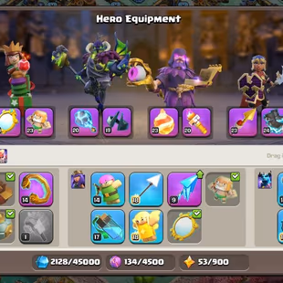 414💃TH18 NEAR MAX PAID 50x SKIN 10x SCNRY💃[5 HERO MAX-105-105-95-80-55-12] [14 EPIC EQUIPMENT MAX ALMOST] NC YES - Image 6