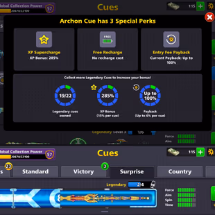 19 LEGENDARY ACCOUNT | Level 195 | 1.5B Coins | 2 Cues MAX | Few Event Rings | Fresh Account - Image 4