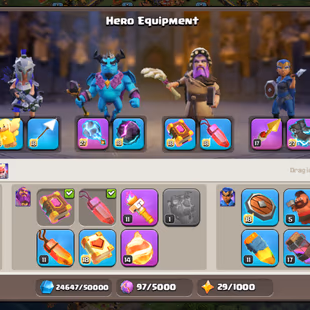 🔥GEM-3000 CWL MEDAL-2000🔥TH18 NEAR MAX!! NC-500 GEM! SB/MAX EB/MAX MS/MAX SnB!GG!FA!AF!MM!DC!HT!FB!RS!FF! XP-221 ITEMS - Image 8