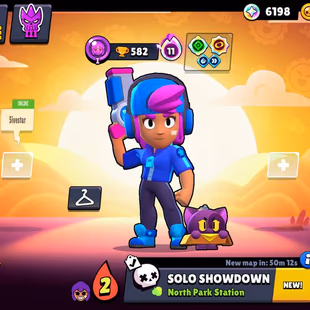 STAR SHELLY || 51K TROPHIES || 99 BRAWLERS || 45 MAX || 37 HYPERCHARGED || 18 BUFFIES || 308 SKINS || ACTIVE BRAWL PASS  - Image 2