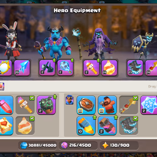 Th15 Almost Max [9k-Gems] | Hero-90-90-65-34 | Equipment-15-Epic Almost Max | XP-195 | Defence Wall Max | NC-Yes | BEST- - Image 6