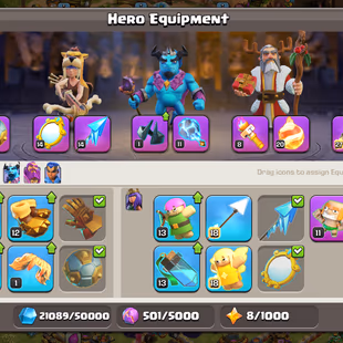 Th16 | Hero-90-95-70-44 | Equipment-13-Epic Good Lvl Up | Defns Wall Strong Max | XP- 215 | NC-Yes | BEST-DEAL - Image 5