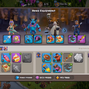 🔥TH 15 SEMI MAX || HEROES 60-83-39-52-32 || 🔥5x EPIC EQUIPMENTS || SUPER ACCOUNT - Image 6