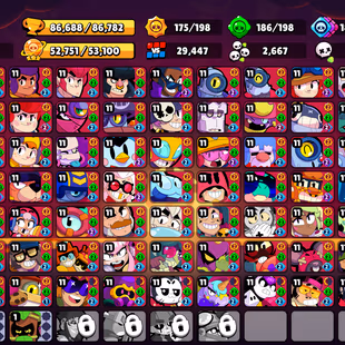 ❗❗EXCLUSIVE ACCOUNT | PIN R35 | 100 EPIC SKINS | 11 LEGENDARY SKINS | HEROINE BIBI | BELLE GOLDHAND | 86K TROPHIES - Image 1