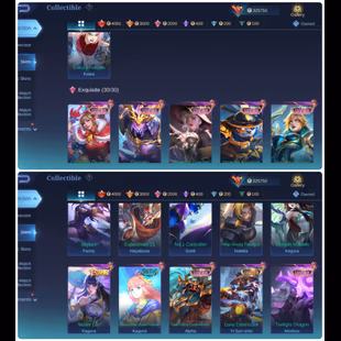 ML/ 71/ WORLD COLLECTOR/ 720 SKINS/ KOF ALL SKINS/ NARUTO 04/JJK 2/VESSEL AAMON/2 EPIC RECALL/HIGH WR 68/COLLECTOR YSS/ - Image 6